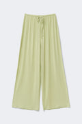 Wide loungewear trousers - Soft green