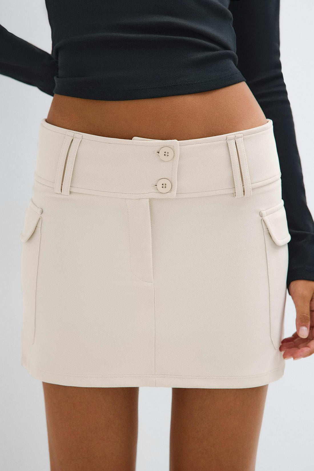 Cargo mini skirt - Moonbeam