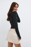 Cargo mini skirt - Moonbeam