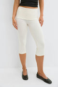 Folded capri trousers - Tofu