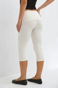 Folded capri trousers - Tofu