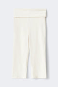 Folded capri trousers - Tofu