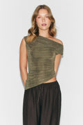 Draped top - Decadent chocolate