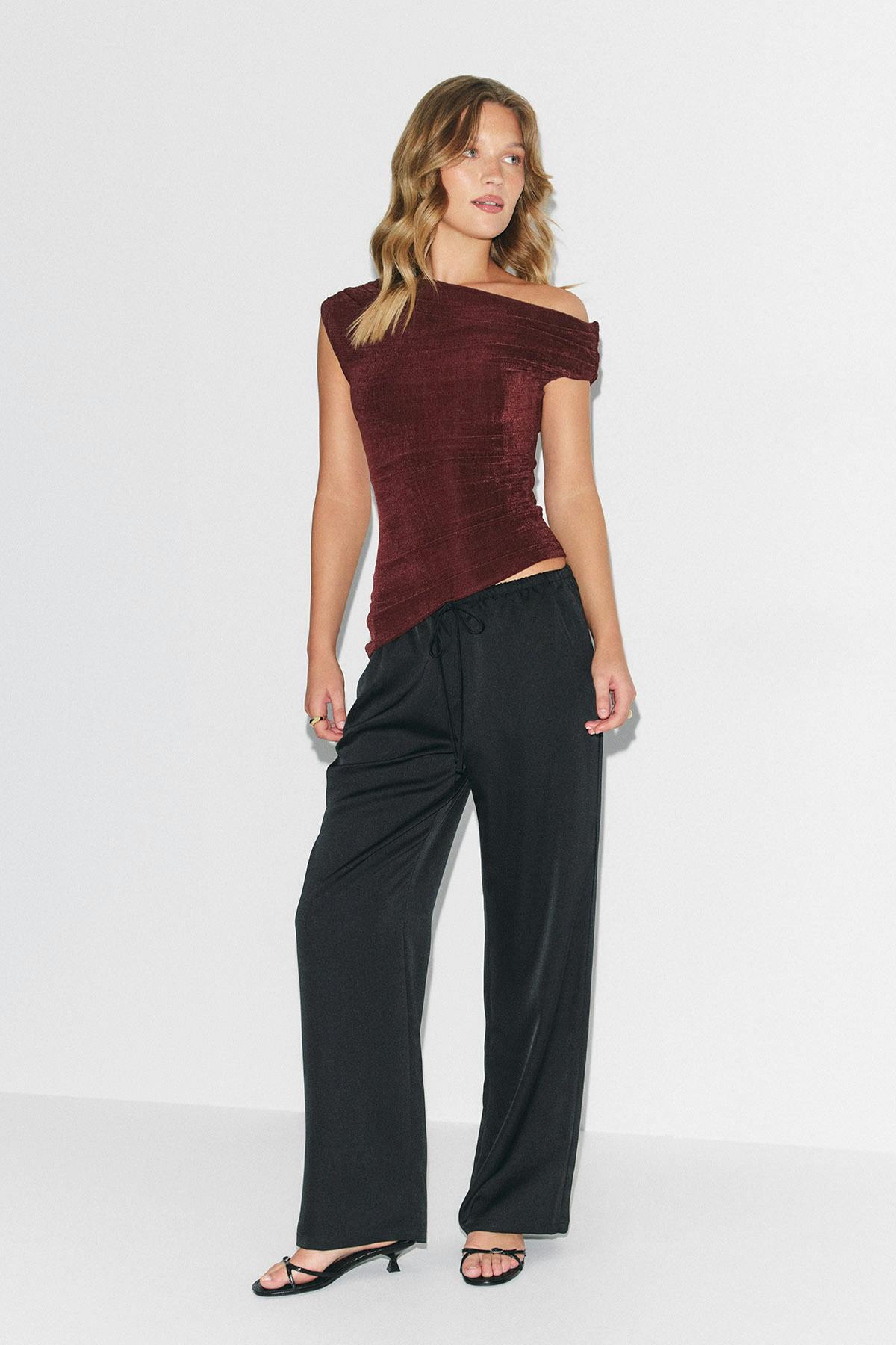 Draped top - Decadent chocolate
