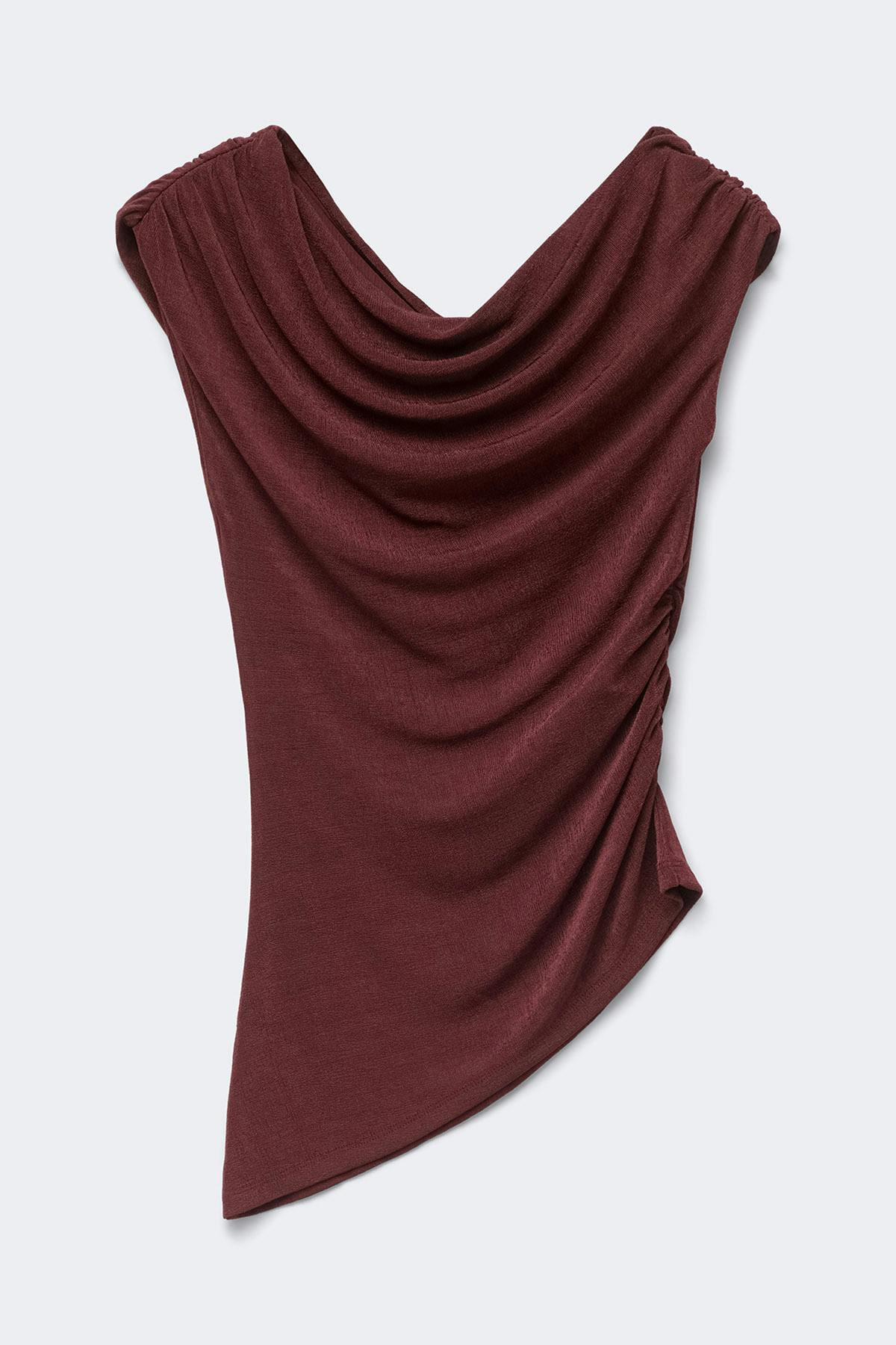 Draped top - Decadent chocolate