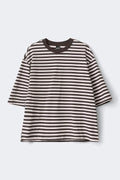Short sleeve stripe tee - 43 puff powder