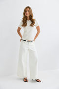 Baby v-neck tee - Blanc cassé