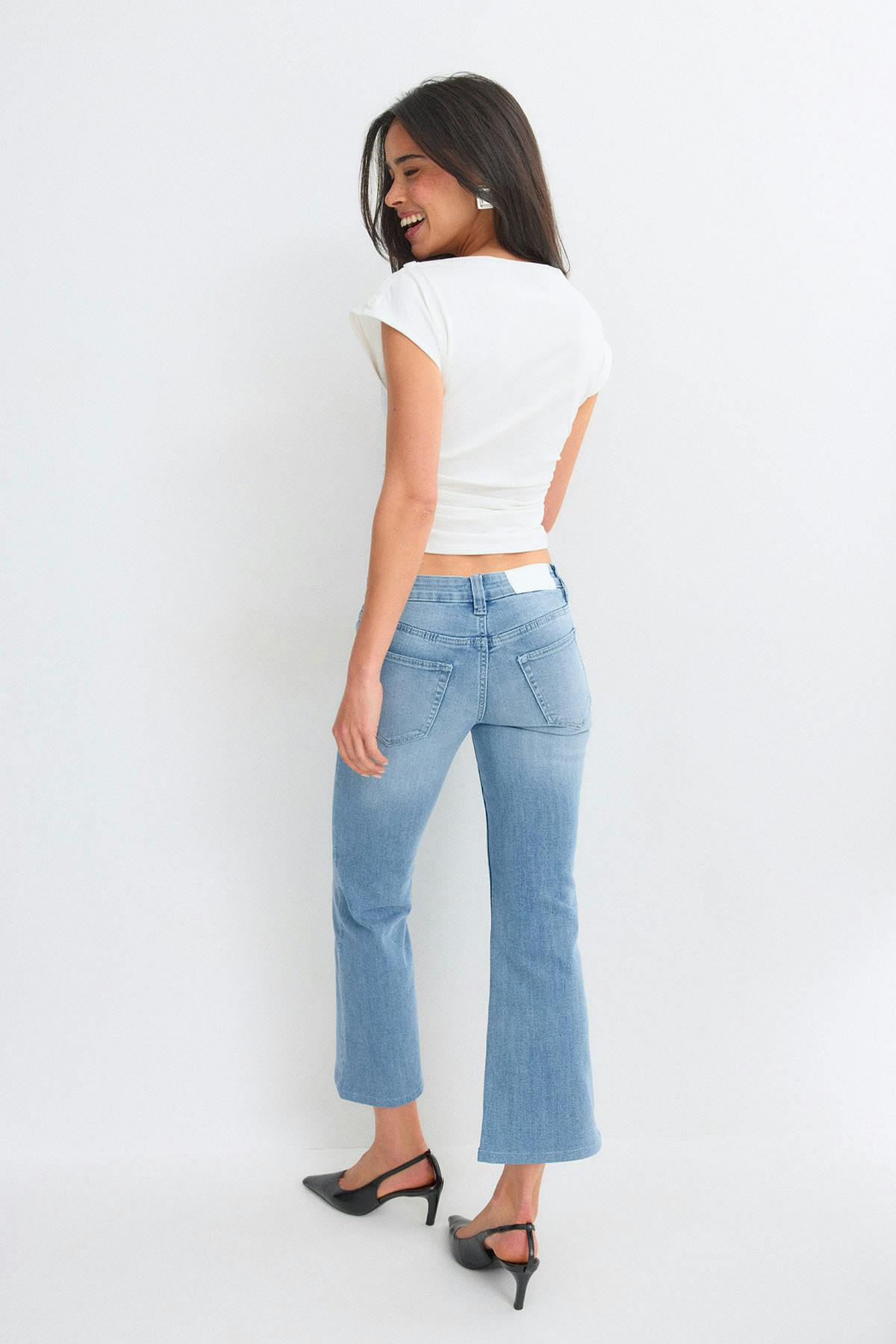 Re tok kick flare jeans - Bleu clair