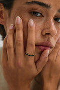 Wavy ring - Black/gold