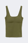 Built-in bra tank - Vert foncé