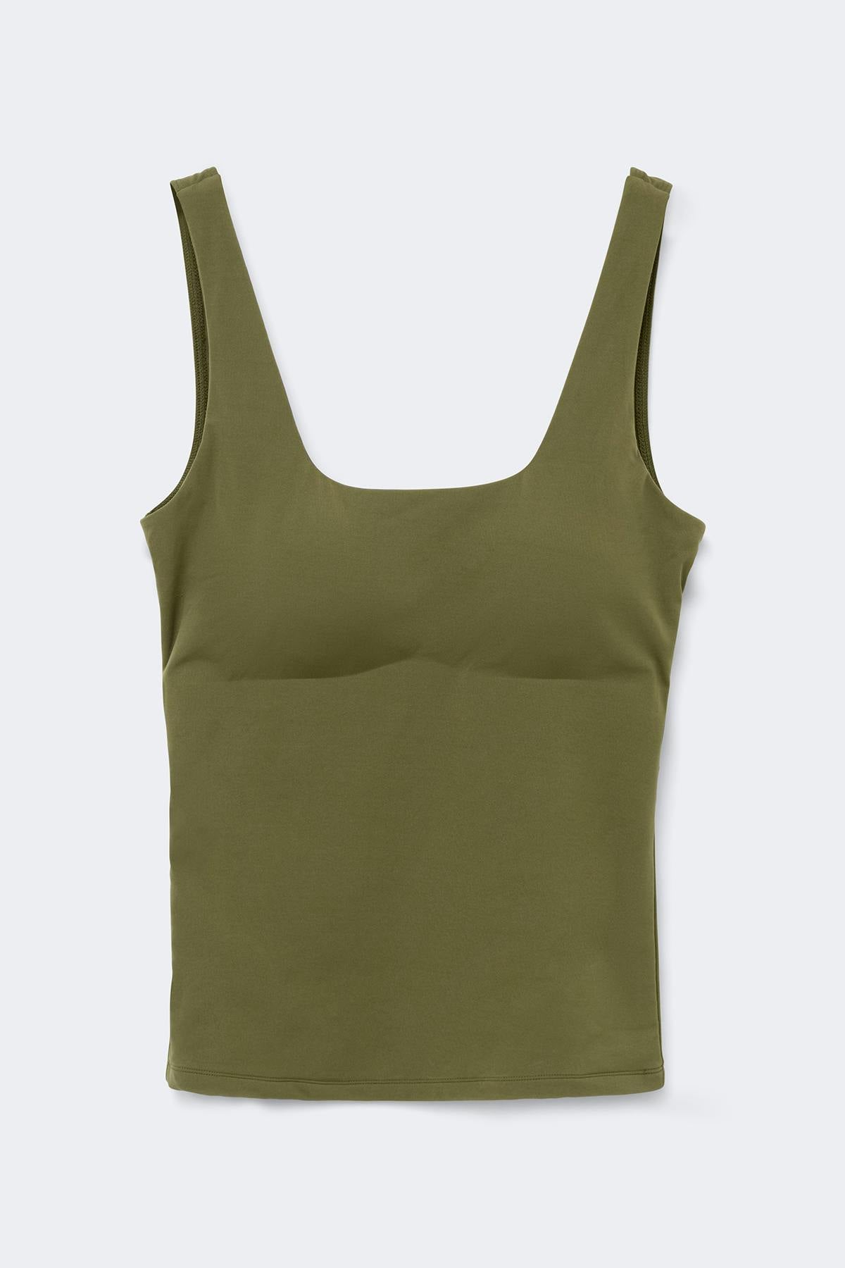 Built-in bra tank - Vert foncé