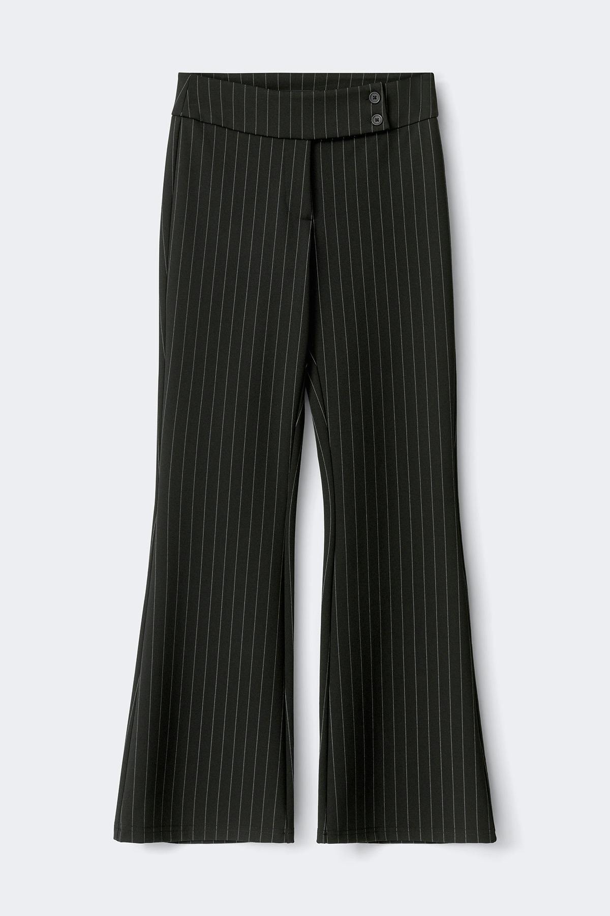 Tall mid waist flare trousers - Offbl/dreamer