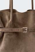 Belted tote bag