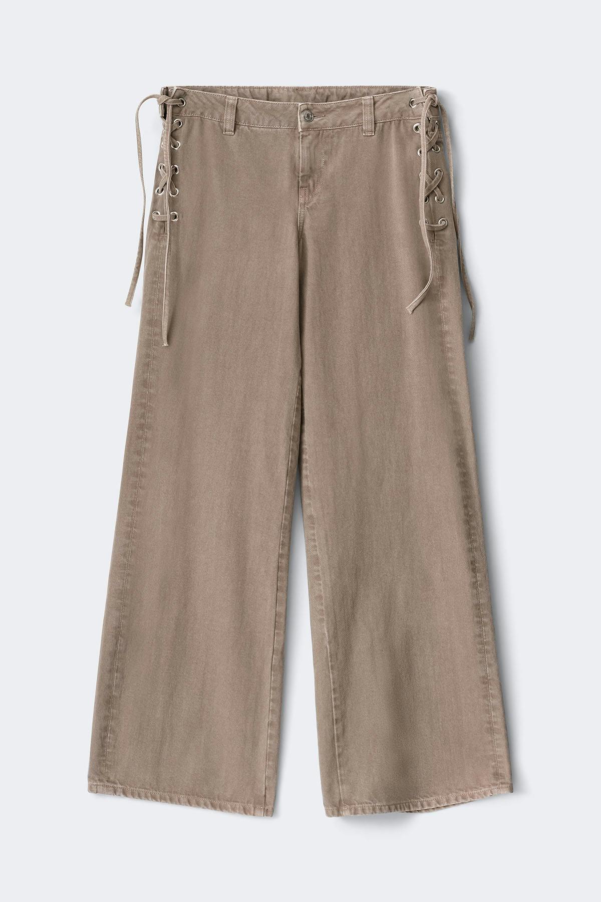 Tied up loose jeans - Offblack