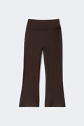 Flare yoga capri - Marron foncé
