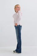 Y petite wings flare jeans - Vintage blue