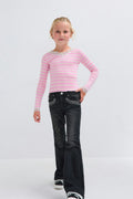 Y petite sparkle flare jeans - Noir