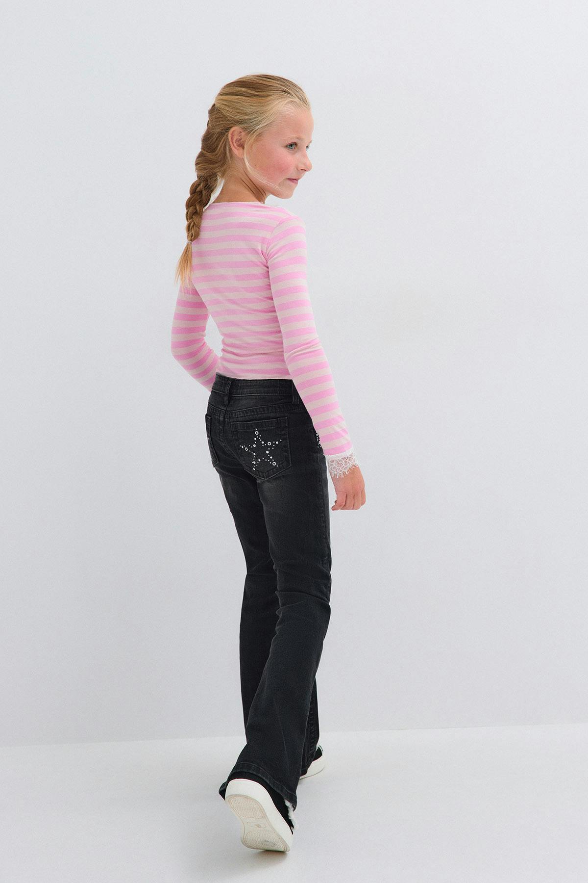 Y petite sparkle flare jeans - Noir