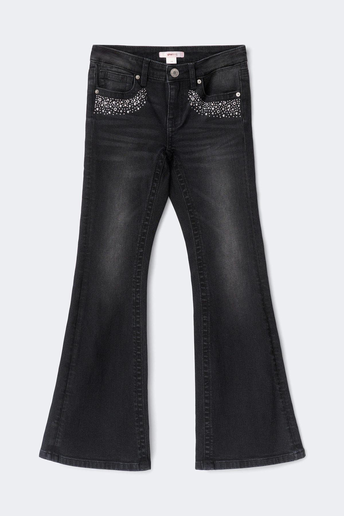 Y petite sparkle flare jeans - Noir