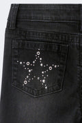 Y petite sparkle flare jeans - Noir