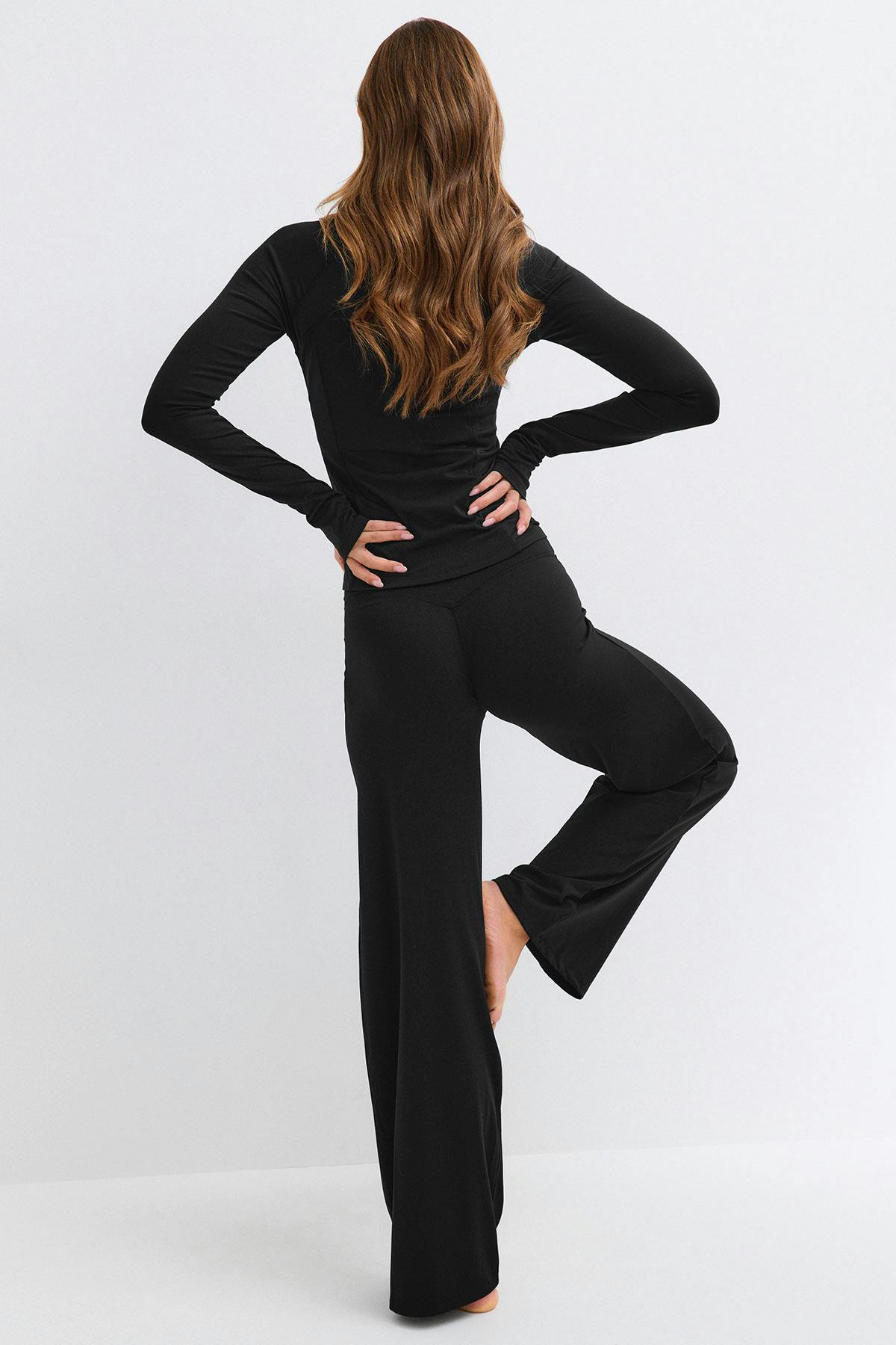 Wide yoga trousers - Noir