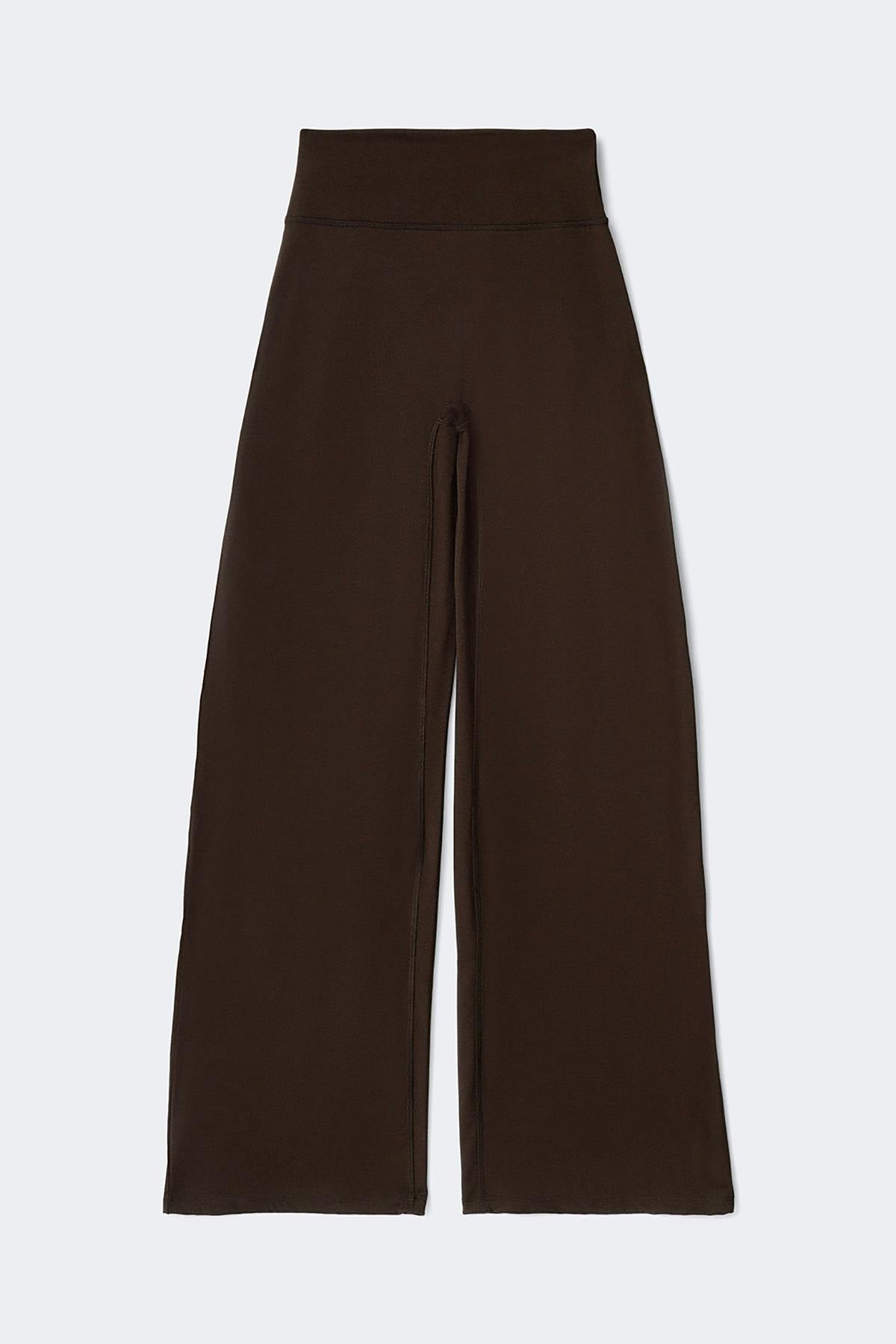 Tall wide yoga trousers - Marron foncé