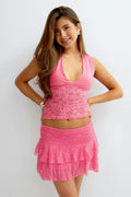 14+ lace skirt - Pink lemonade