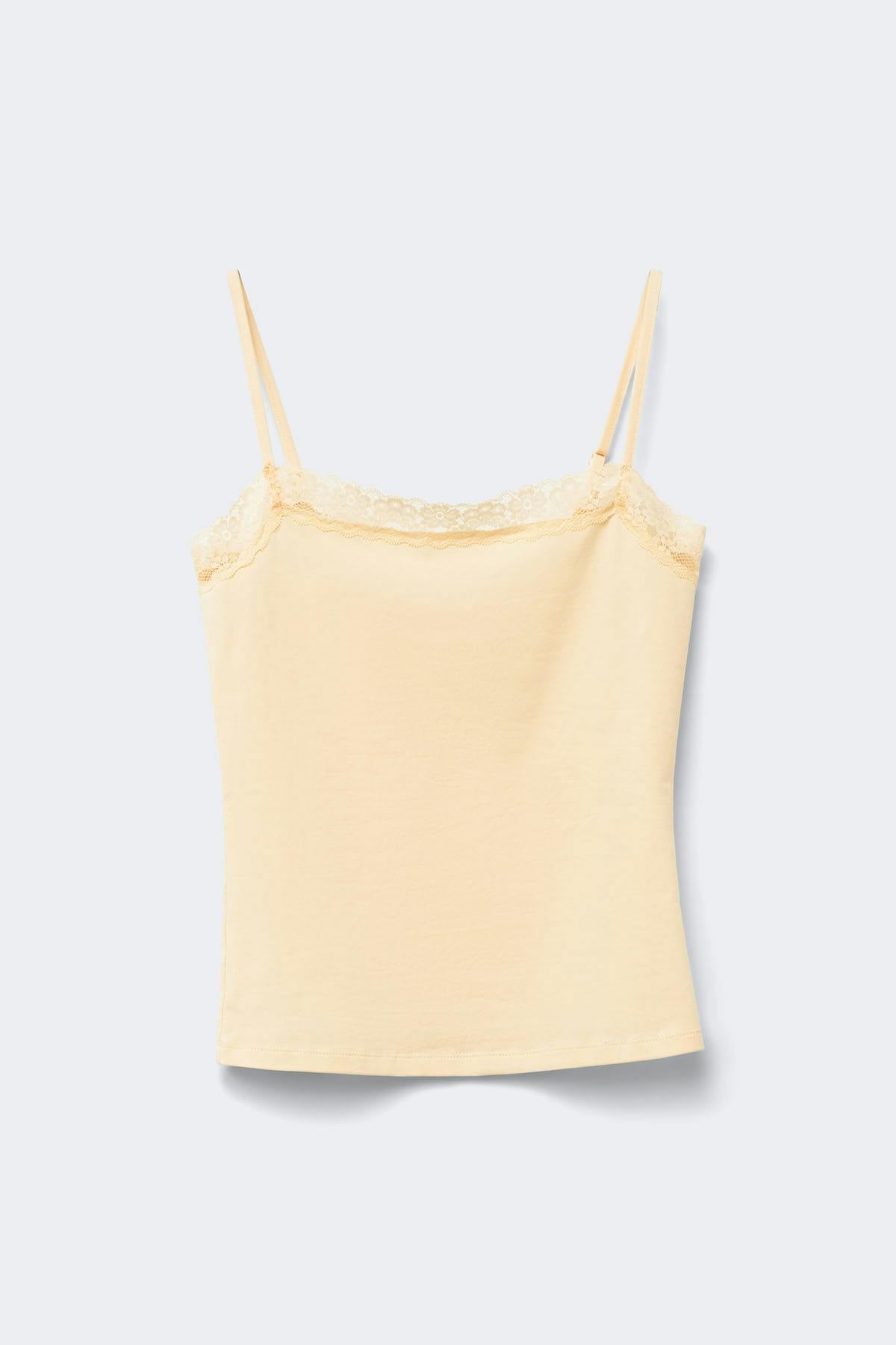 14+ lace singlet - Flan