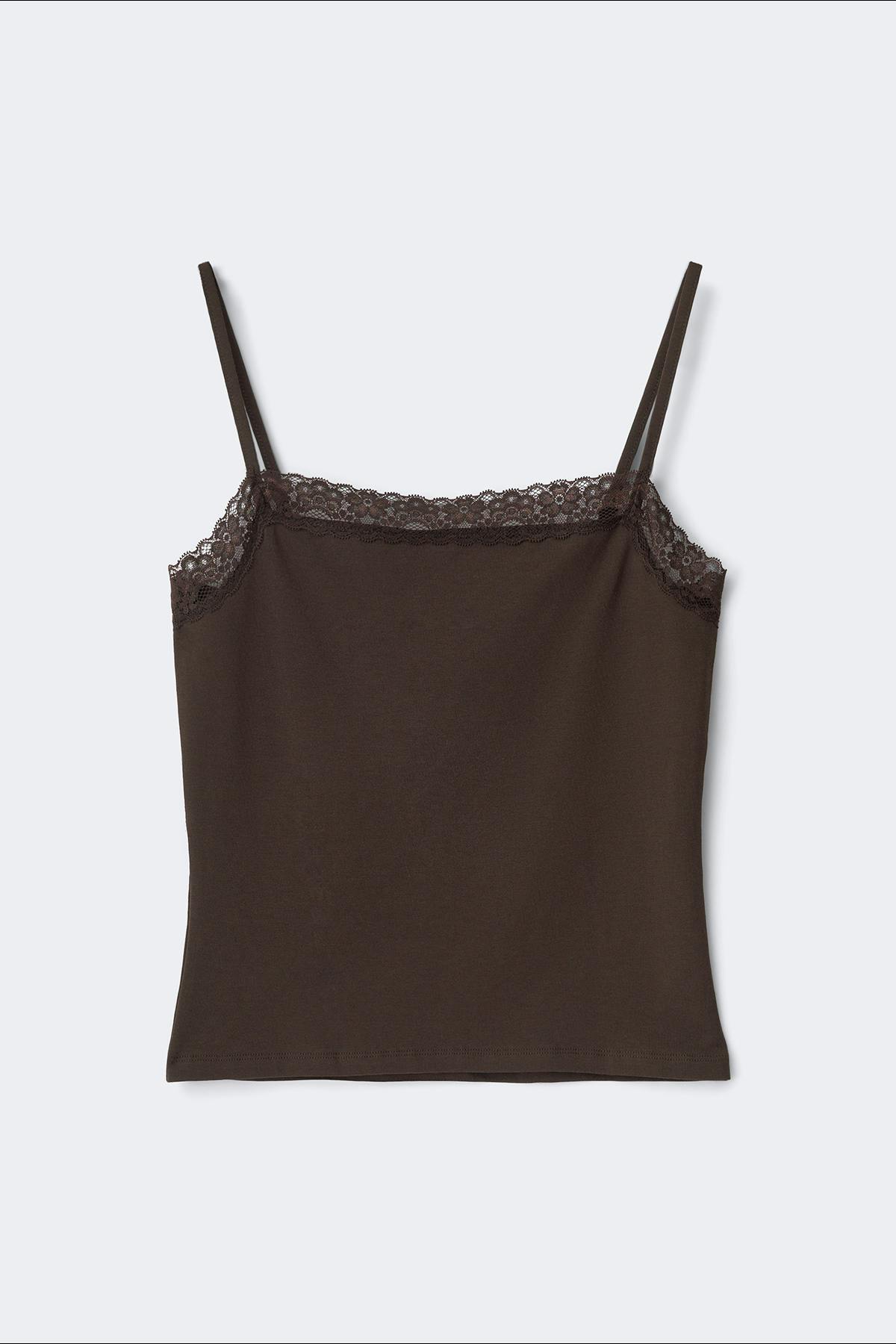 14+ lace singlet - Cool blue