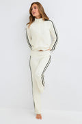 Soft sporty zip jacket - Chocolate plum