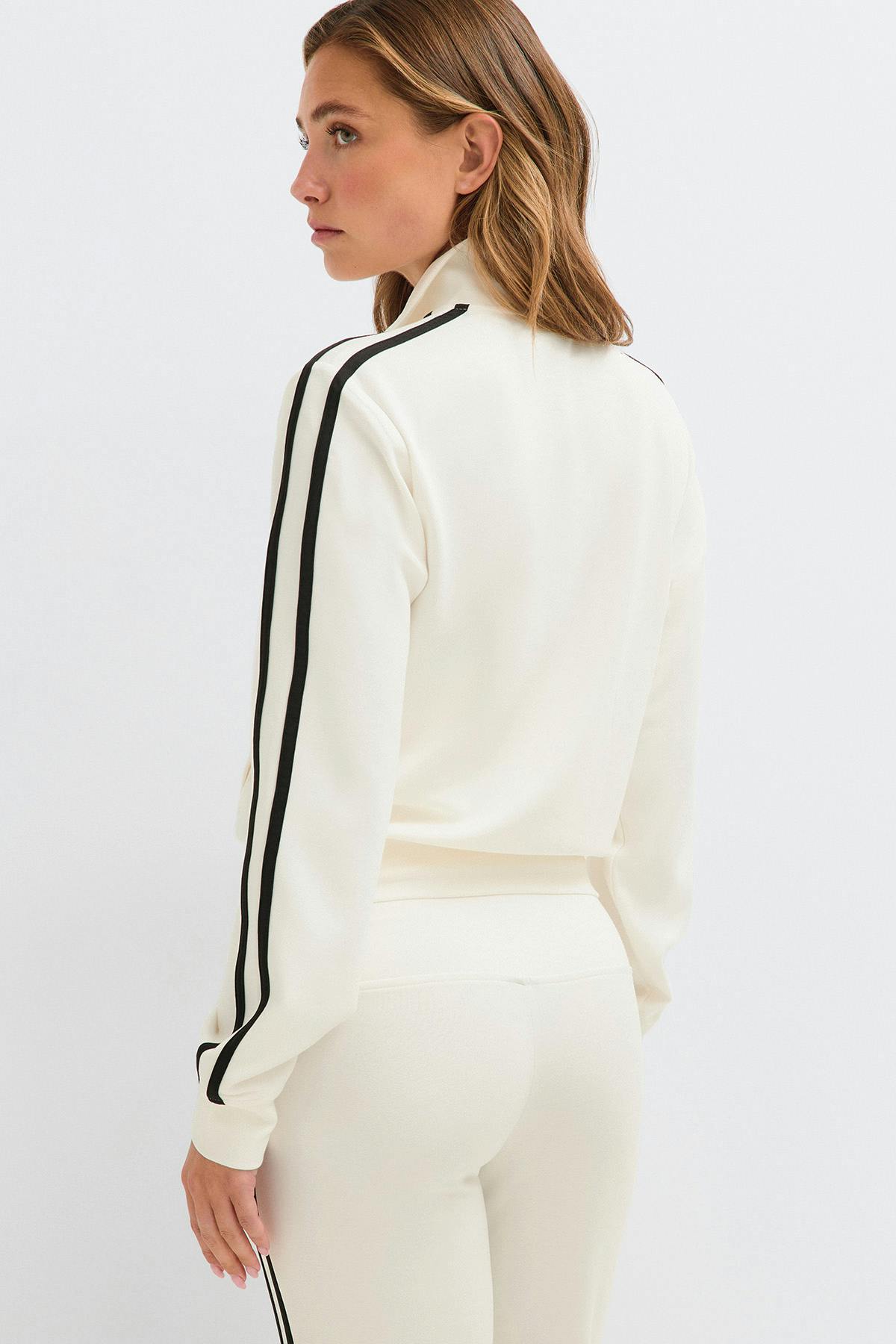 Soft sporty zip jacket - Chocolate plum