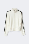 Soft sporty zip jacket - Gardenia