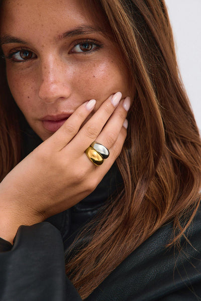 2-pack stainless steel ring