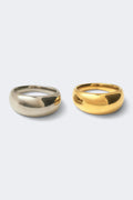 2-pack stainless steel ring - Gold/silver