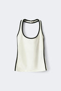 Sporty halterneck singlet - Gardenia