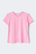 Y printed tee - Pink/wings