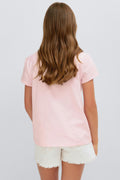 Y printed tee - Ballet slipper/lip