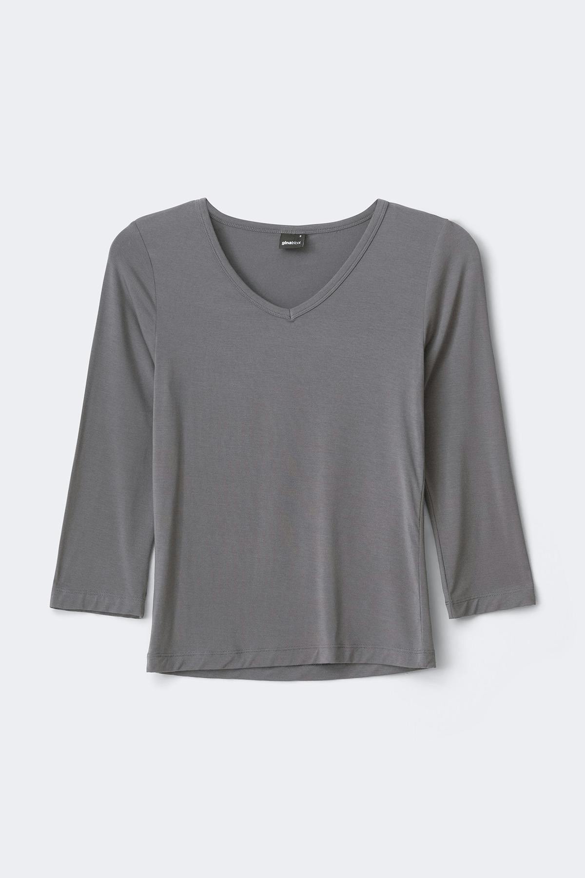 V-neck quarter sleeve top - Castle rock