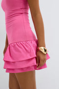 Y frill dress - Corail