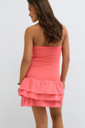 Y frill dress - Ditsy aop