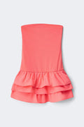 Y frill dress - Corail