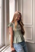 Y smock top - Noir