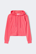 14+ fitted zip hoodie - Corail