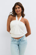 14+ halterneck top - Stripe