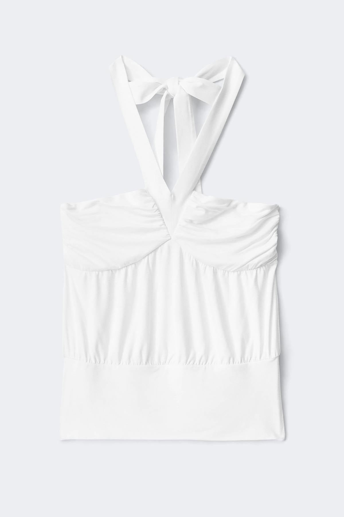 14+ halterneck top - Stripe