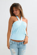 14+ halterneck top - Stripe