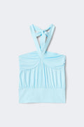 14+ halterneck top - Blanc