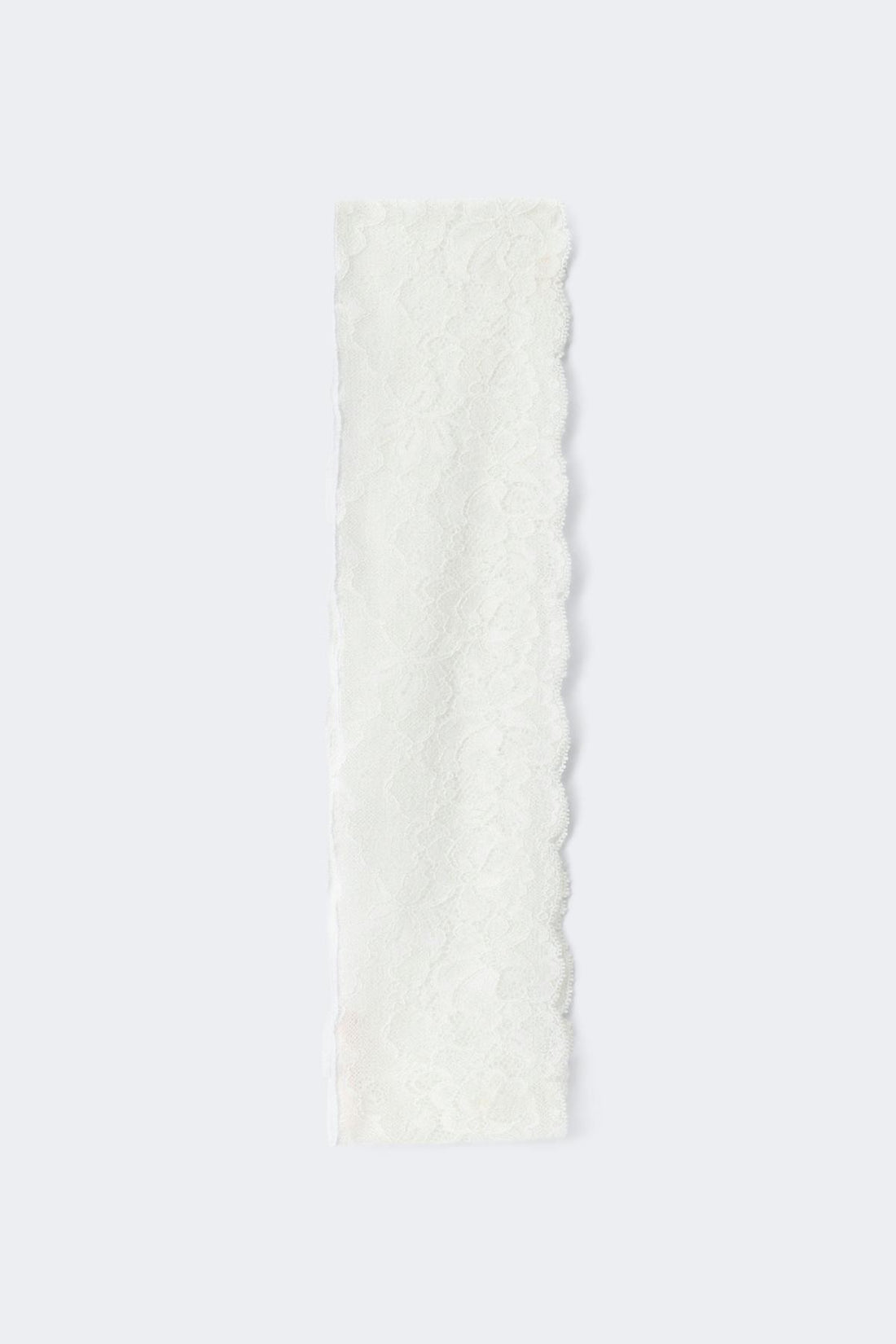 14+ lace detail belt - Blanc cassé