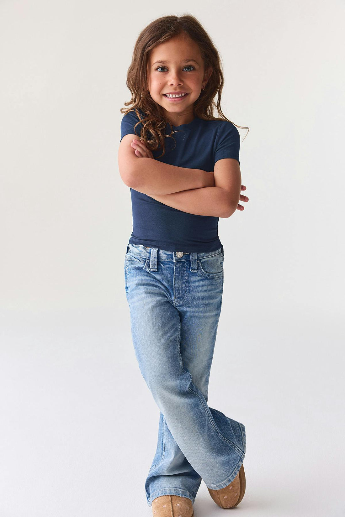 Y petite printed tee - Navy blazer