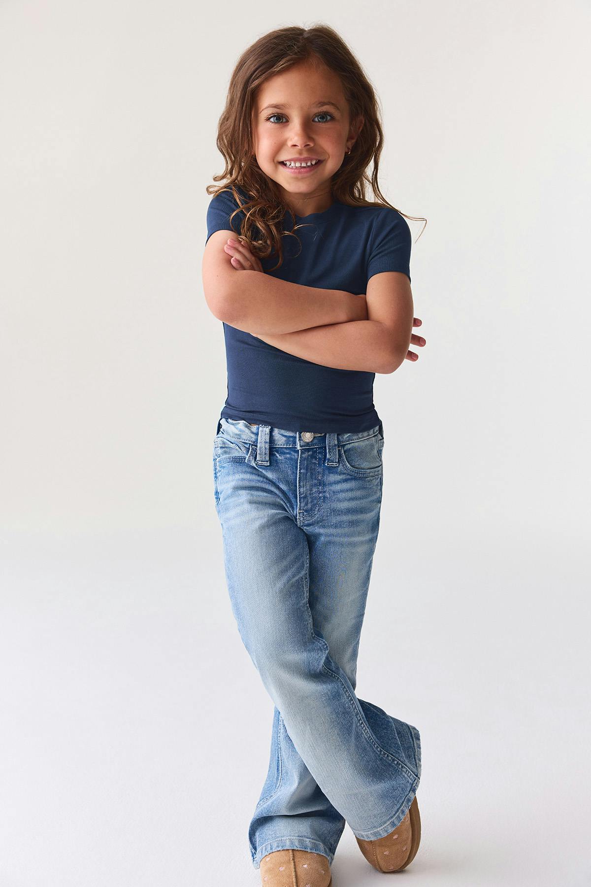 Y petite printed tee - Navy blazer